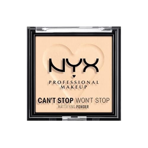 Image of NYX Professional Makeup Can't Stop Won't Stop Mattifying Lightweight Powder, All-Day Matte & Smooth Powder Infused with Oil-Absorbing Rice Powder, Fair