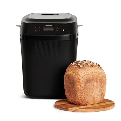 Image of Panasonic SD-PN100 Automatic Mini Bread maker, 4 Gluten-Free Programmes, Compact Design, 18 Auto Programmes, LCD Display, Black