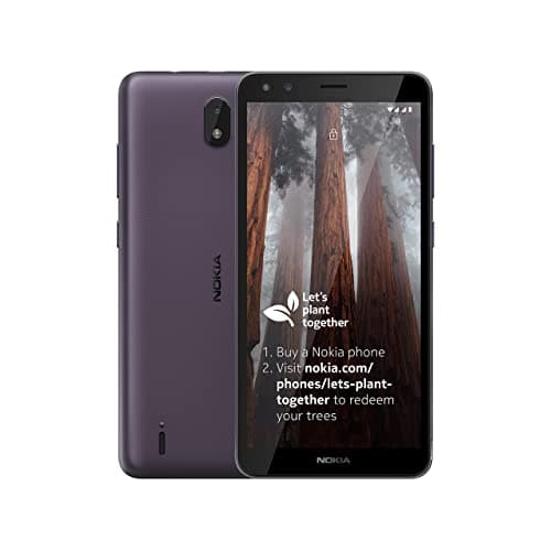 Image of Nokia C01 Plus 5.45 Inch Android (Go Edition) UK SIM Free Smartphone with 1 GB RAM and 16 GB Storage (Dual SIM) - Purple (Renewed)