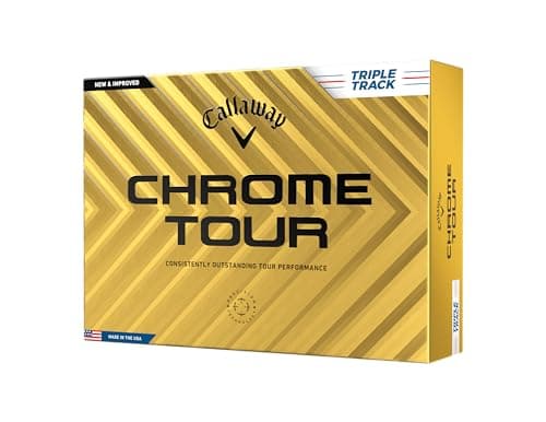 Image of Callaway Golf Chrome Tour Golf Ball, Triple Track, White