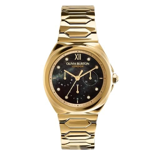 Image of Olivia Burton Analogue Multifunction Quartz Watch for Women Lustre Collection with Gold Colored Stainless Steel Bracelet - 24000150
