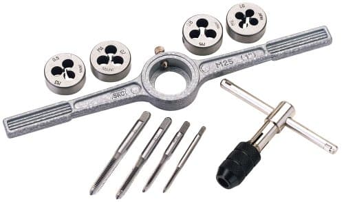 Image of Draper 79201 10-Piece Metric Tap and Die Set