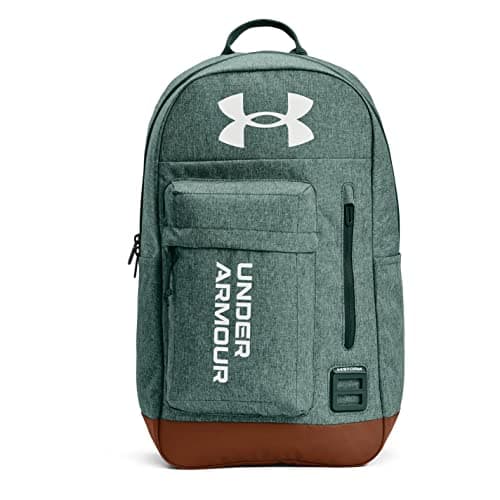 Image of Under Armour Halftime Backpack Back Pack Zip Colour Block Green One Size