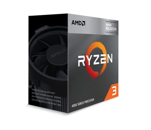 Image of AMD Ryzen sets 3 4300G (radeon integrated graphics, 4cores/6threads, 65W DTP, AM4 socket, 6MB Cache, up to 4,0Ghz max boost, with wraith stealth cooler)