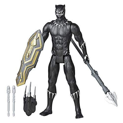 Image of Marvel Avengers Titan Hero Series Blast Gear Deluxe Black Panther Action Figure, 30-cm Toy, Inspired byMarvel Comics, For Children Aged 4 and Up