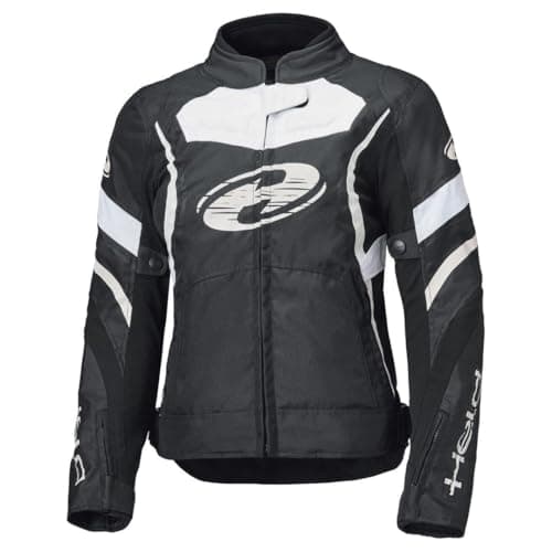 Image of Held Baxley Top waterproof Ladies Motorcycle Textile Jacket, black/white, XL