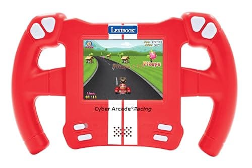Image of Lexibook, Cyber Arcade, Motion Console, 30 racing, action and puzzle games, Control by tilting, Red, JL3150