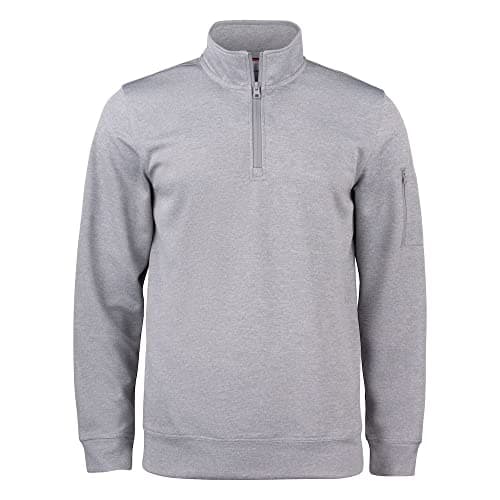 Image of CliQue Unisex Adult Basic Active Quarter Zip Sweatshirt (L) (Grey Melange)