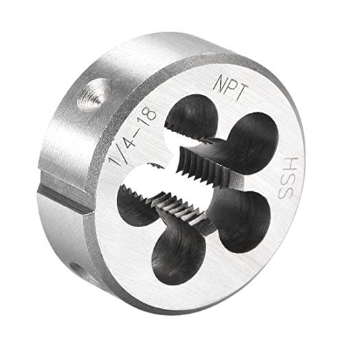 Image of sourcing map 1/4"-18 NPT Round Die, Machine Thread Right Hand Threading Die, High Speed Steel (HSS) Screw Thread Cutting Die