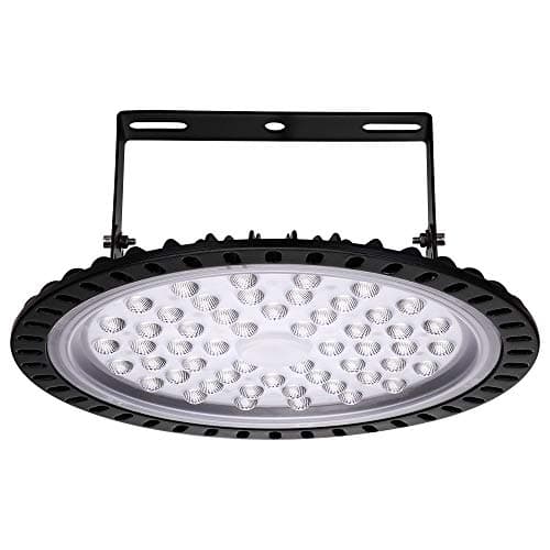 Image of Viugreum 200W UFO LED High Bay Light,20000LM 6000K-6500K Daylight White Ultra Thin LED Warehouse Lighting, IP65 Waterproof Commercial Bay Lighting Shop Area Workshop Garage Lights Fixtures