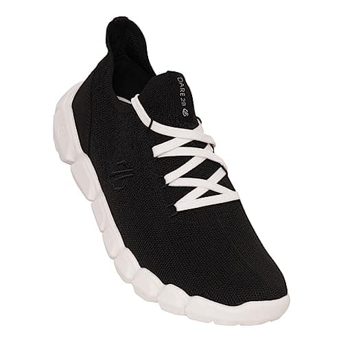 Image of Dare 2b Womens/Ladies Hex-at Knitted Recycled Trainers (6 UK) (Black/White)
