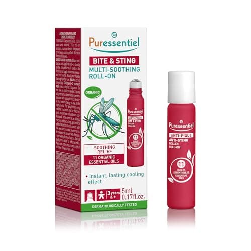 Image of Puressentiel - Bite & Sting - Soothing Roller with 11 Essential Oils - Organic - Helps Soothe and Calm Irritated Skin by Biting - 100% Natural Active Ingredients - 5 ml