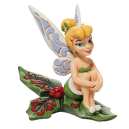 Image of Enesco Disney Traditions Tinkerbell Figurine - Sitting On Holly