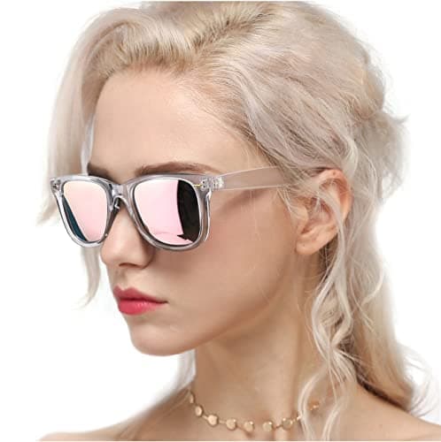 Image of Myiaur Fashion Sunglasses Womens Polarised, Mirror Ladies Sunglasses Anti Glare 99.99% UV Protection