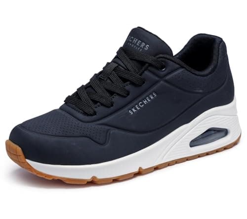 Image of Skechers Women's Uno Stand On Air Trainers, Black, 8 UK Wide