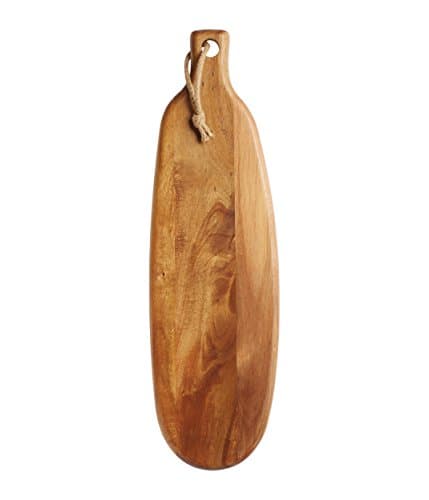 Image of MasterClass Large Acacia Wood Serving Paddle/Antipasti Board, 17.5 x 6 cm (7" x 23.5")