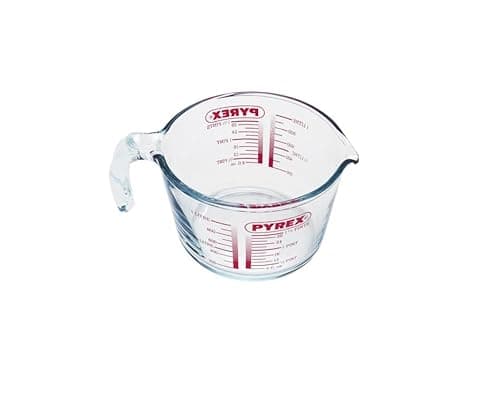 Image of ASA® Classic Measuring Jug 1L, Super Heat Resistant Oven & Microwave & Dishwasher Safe, Clear Glass Solutions Measuring Jug Kitchen, Stain Proof, Graduated Measure Lines