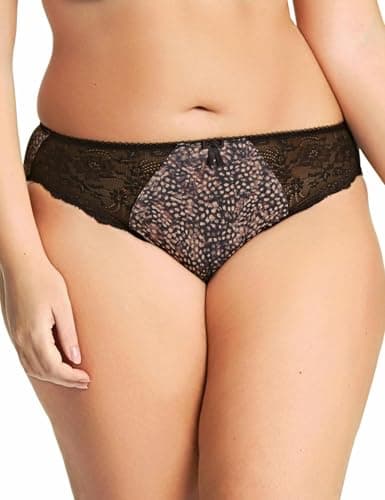 Image of Elomi Women's Morgan Brief, Ebony, XL Black