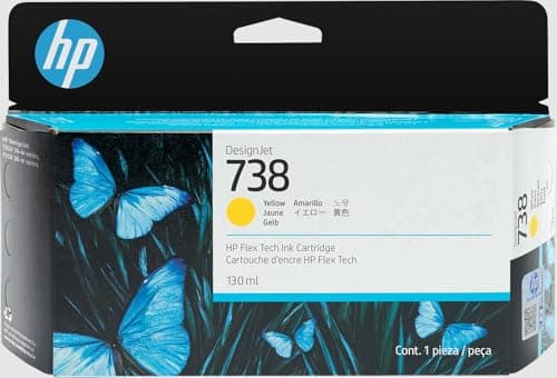 Image of HP 738 130-ml Yellow DesignJet ink cartridge 1 pc(s) Original Standard Yield