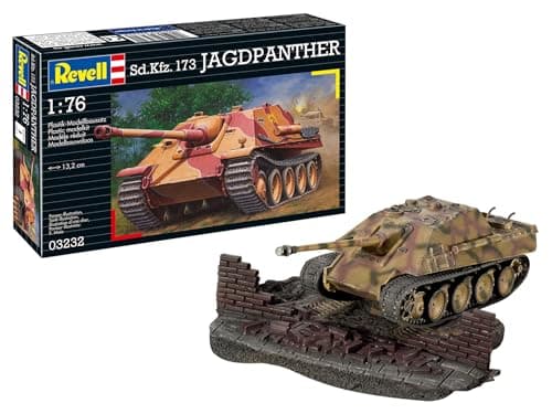 Image of Revell 03232 Sd.Kfz.173 Jagdpanther 1:76 Scale Unbuilt/Unpainted Plastic Model Kit