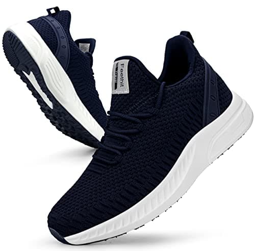 Image of Feethit Womens Trainers Breathable Running Lightweight Walking Shoes Blue 7