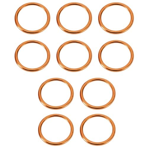 Image of LT Easiyl 10Pcs 43mm Motorcycle Exhaust Gaskets Compatible with Honda CB 650 F 650 FA Motorcycle Exhaust Muffler Gasket Exhaust Pipe O-Ring Washer Seal Ring