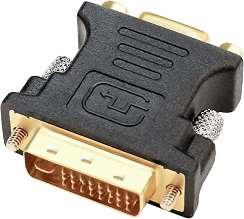 Image of DTech DVI Male to VGA Female Adapter 24+1 Pin DVI-D to VGA Converter 1080P Video Connector for Monitor Computer Projector