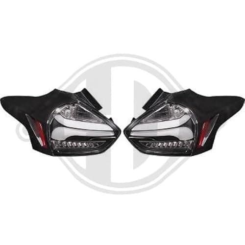 Image of Ford Focus Mk3 Rear Lights Set: DIEDERICHS 1419595 Combination Rearlight