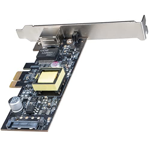 Image of Akasa 2.5 Gigabit PCIe Network Card with PoE | PoE RJ45 LAN Port | 2500/1000/100/10 Mbps | PCIe 3.0 x4 or x8 or x16 slot ​| Support Low Profile Case | Built-in SATA Power Connector | AK-PCCE25-02