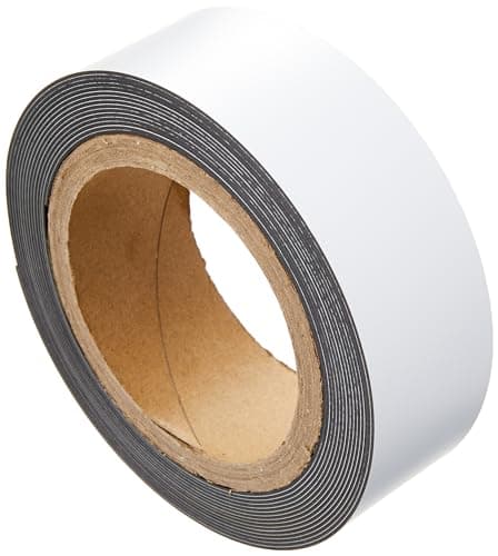 Image of Durable 170902 Magnetic Identification Tape, 5m x 40 mm, Can be Cut to Any Size, White