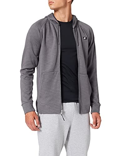 Image of NIKE Men's Sportswear Optic Full-zip Hoodie, Dark Grey, S UK
