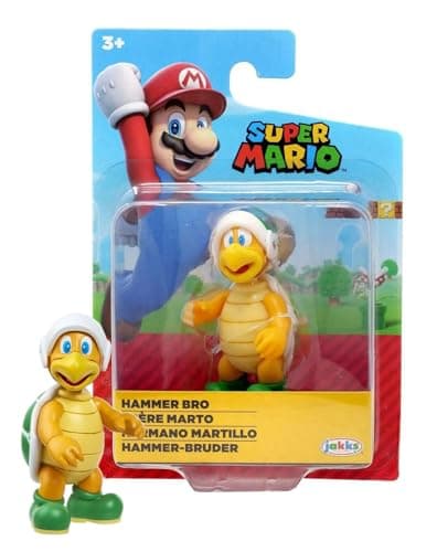 Image of Super Mario Action Figure 2.5 Inch Collectible Toy - Packaging May Vary (Hammer Bro)