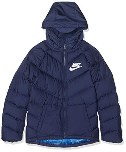 Image of Nike Kids B Nsw Parka Down OW Sport Jacket - Midnight Navy/Midnight Navy/Midnight Navy/(White), X-Small