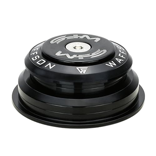 Image of WFS HY713 Semi-Integrated Headset 1-1/8" to 1.5" Tapered - CNC Alloy, Sealed Bearings, Includes Top Cap and Starnut, Black