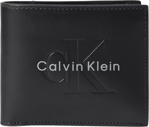 Image of Calvin Klein Men's Bold Billfold W/Coin LV04D1156G, Black, One Size