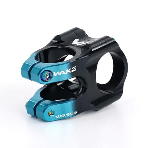 Image of FOMTOR Bike Stem 31.8x35mm Short MTB Stem 0 Degree Handlebar Riser Ultra-Light CNC Aluminum Alloy Handlebars Clamp for Mountain Bike, Road Bikes, MTB Downhill BMX with Tool and Bolts