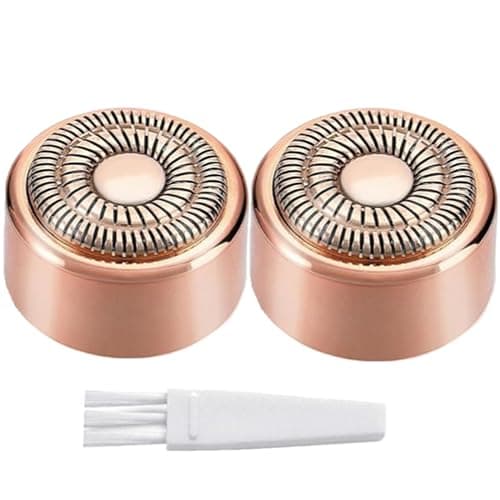 Image of Replacement Heads Generation 3 for New Finishing Touch Flawless Facial Hair Remover,Upgraded Replacement Blades for Women,Ring Light Rose Gold for Flawless