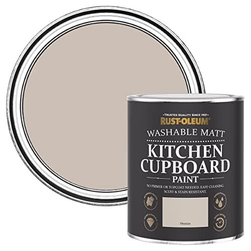 Image of Rust-Oleum Light Brown Kitchen Cupboard Paint in Matt Finish - Hessian 750ml
