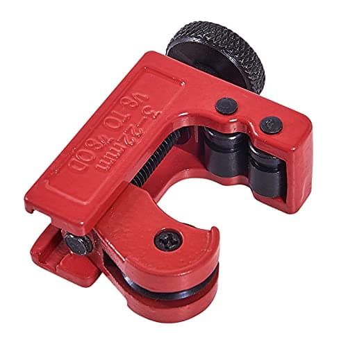 Image of Amtech – Mini Pipe Cutter, Compact Body with Dual Flare Groove Rollers, Clean Cuts in Tight Spaces, for Copper, Brass, Aluminium & Plastic Microbore Pipes, 1/8"–7/8" (3–22mm)