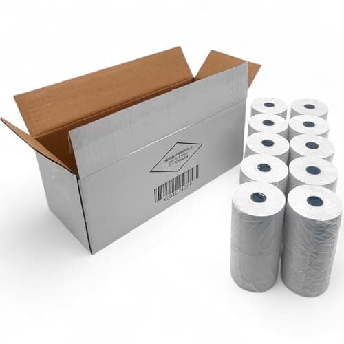 Image of 40x Rolls 57x57mm Thermal Till Roll Paper White Top Coated Receipt Rolls for Cash Registers and POS Systems