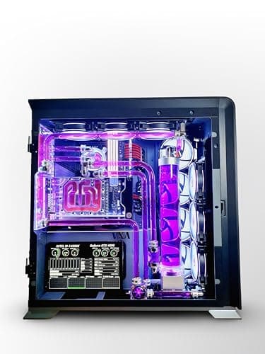 Image of VIXIA High End Custom Watercooled Gaming PC - Intel Core i9 14900KS 6.2GHz - GeForce RTX 4090 DDR6X 24GB - DDR5 64GB 6000MHz - Pro M.2 PCIe4.0 NVME 2TB - Dual Cooling - VXD-120B2 Purple