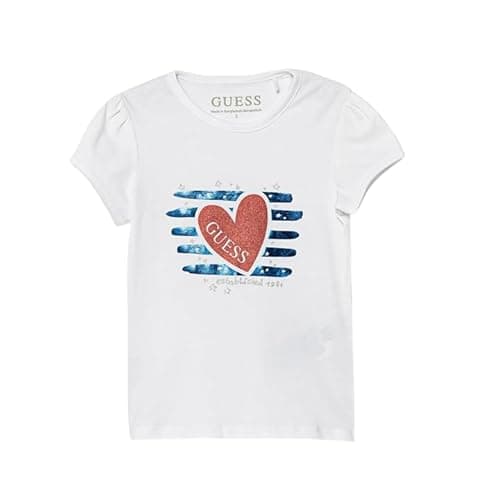 Image of GUESS K6RI15 K6YW4 Baby T-Shirt Art, Pure White, 36
