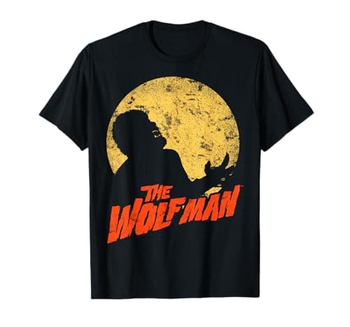 Image of Universal Monsters The Wolf Man Moonlit Silhouette T-Shirt