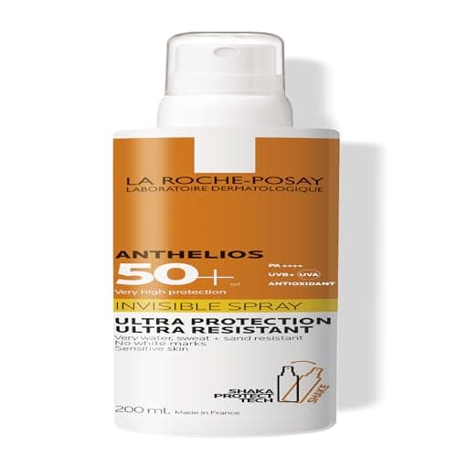 Image of La Roche-Posay Anthelios Invisible Spray SPF50+, Very High Sun Protection Body Sunscreen, UVA UVB Protection, Water Resistant, Shea Butter, Lightweight Finish, 200ml