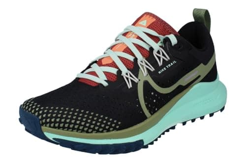 Image of NIKE Womens React Pegasus Trail 4 Running Trainers DJ6159 Sneakers Shoes (UK 7.5 US 10 EU 42, Black Aligator Canyon Rust 004)