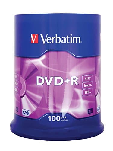 Image of Verbatim 100PK 4.7GB 16X DVD+R Spindle