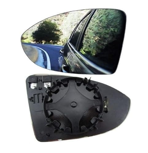 Image of Golf MK7 2013 2014 2015 2016 2017 2018 2019 2020 2021 Wing Mirror Glass Heated with Backing Plate Left Hand Side