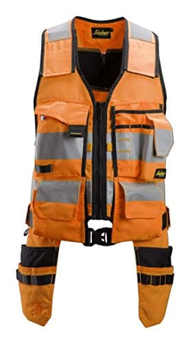 Image of Snickers Allroundwork High Visibility Tool Vest CL1 Orange/Black L