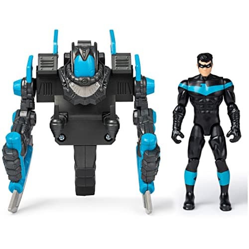 Image of DC BATMAN, 4-Inch NIGHTWING Mega Gear Deluxe Action Figure with Transforming Armor