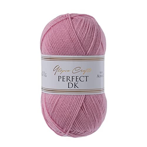 Image of Utopia Crafts DK Double Knitting Yarn 100g (1, Warm Pink)
